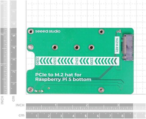 1pc PCIe to M.2 Hat for Raspberry Pi 5, Supporting NVMe SSD and Hailo-8/8L in Saudi Arabia