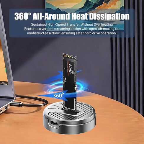 محول M.2 NVMe/NGFF SATA SSD إلى USB 3.1، محول قارئ SSD خارجي بغطاء من سبائك الألومنيوم in Kuwait