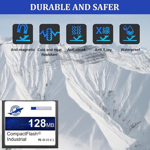 Dogfish 2 Pack 128MB Compact Flash Memory Card High Performance Industrial CF Type I Card FAT16 for Industrial Equipment and Vintage Digital Cameras in Saudi Arabia