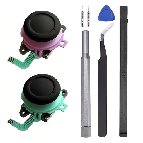 2 Pack Joysticks Replacement for Nintendo Switch 2 (2025), ToneBar Repair Kits Drift Fix Analog Thumbsticks for Switch 2 Joycon, Includes Screwdriver Set, Tweezers, Pry Tools in Saudi Arabia