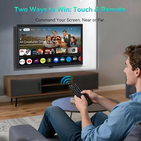 شاشة لمس عالية الدقة مقاس 22 بوصة - تعمل باللمس السعوي من 10 نقاط، HDMI/VGA/BNC، ومكبرات صوت مدمجة، وحامل VESA - مثالية لنقاط البيع والاستخدام المكتبي والصناعي in Kuwait
