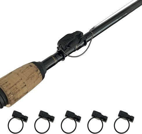 FinMan 5-Pack STOW | Rod Mounted Tackle & Hook Keeper For Fishing Rods | Keeps Drop Shot Weights Secure & Hooks Safe and Sharp in Saudi Arabia