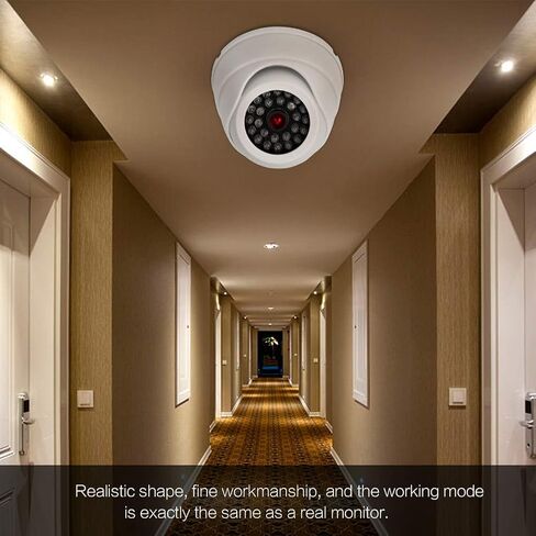 كاميرا أمان وهمية ABS الإسكان CCTV وهمية مع وامض أحمر LED 2 بطارية AAA شكل وقت التشغيل من 3 إلى 6 أشهر لمكاتب مواقف السيارات والمستودعات in Kuwait