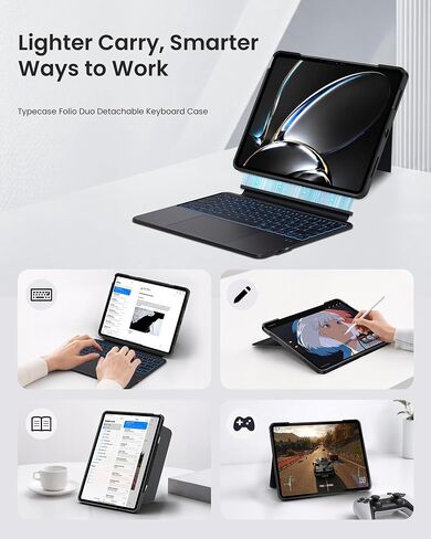 typecase Lightweight Magnetic Keyboard Case for iPad Air 13 & iPad Pro 12.9 in Kuwait