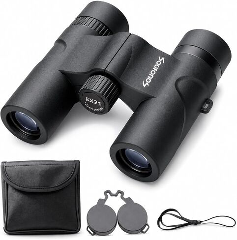 8x21 Compact Binoculars for Adults BAK4 Prism High Powered in Kuwait