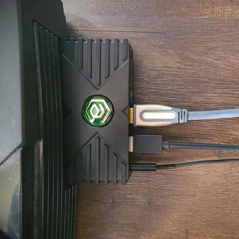 اكس بي اتش دي | محول Xbox HD HDMI الأصلي + LAN Hub - رسومات محسنة، التوصيل والتشغيل، عدم التأخير، محسن الفيديو in Kuwait