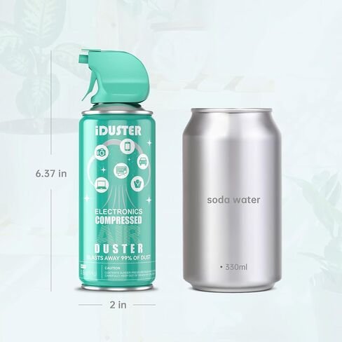 Compressed Canned Air Duster for Computer - iDuster Disposable Electronic Keyboard Cleaner for Cleaning Duster, 1PCS(3.5oz) in Saudi Arabia