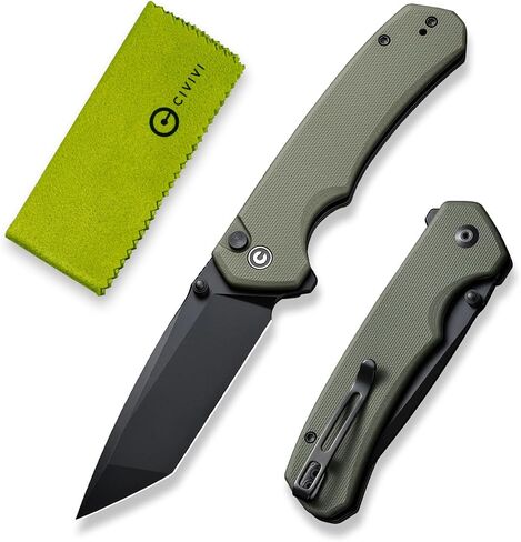 CIVIVI Brazen Pocket Knife, 3.46" Swedish 14C28N Tanto Blade C19059C-3 in Kuwait