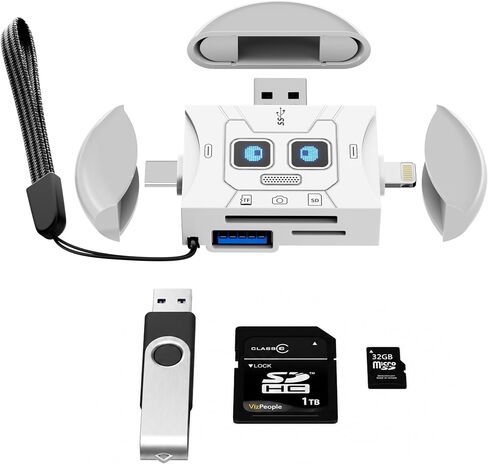6-in-1 USB C Memory Card Reader Adapter in Kuwait
