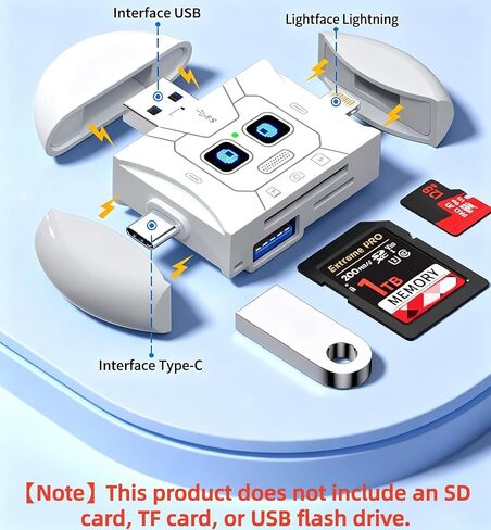 6-in-1 USB C Memory Card Reader Adapter in Kuwait