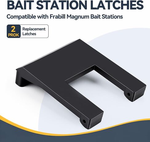 MARINOVA Bait Station Latches,Bait Box Latches :Compatible with Frabill Magnum Bait Stations,for Secure Bait Container Closure in Kuwait