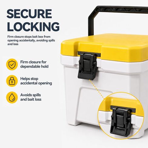 MARINOVA Bait Station Latches,Bait Box Latches :Compatible with Frabill Magnum Bait Stations,for Secure Bait Container Closure in Kuwait