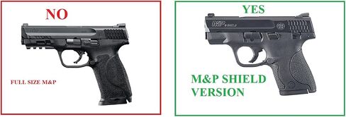 حافظة بنطال تكتيكية من نوع Scorpion Gear Polymer IWB مخفية داخل البنطلون: تناسب Smith & Wesson S&W M&P Shield .40 3.1 بوصة، 9 مم 3.1 بوصة in Kuwait