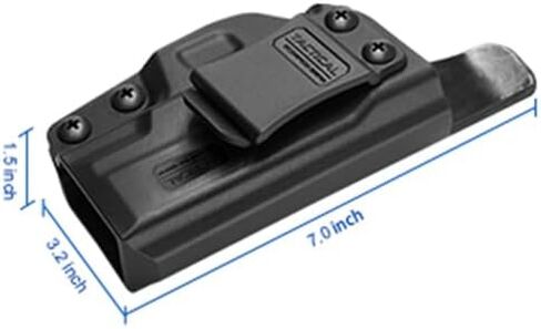 حافظة بنطال تكتيكية من نوع Scorpion Gear Polymer IWB مخفية داخل البنطلون: تناسب Smith & Wesson S&W M&P Shield .40 3.1 بوصة، 9 مم 3.1 بوصة in Kuwait