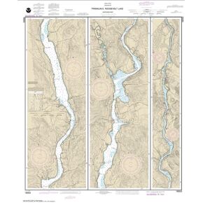 NOAA Chart 18553-Franklin D. Roosevelt Lake Northern part- Water-Resistant - by East View Geospatial in Saudi Arabia