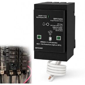QSPD2A065P Plug-in Surge Protection Device for Siemens Panels & Type QP Load Centers, 65kA 120/240V 2-Pole 1Ø 3W Whole House Surge Protector Breaker with LED Indicator & Audible Alarm in Saudi Arabia