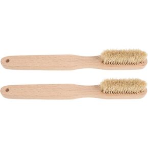PRETYZOOM 2pcs Climbing Chalk Brush with Long Handle and Wood Bristles for Mountaineering Gear and Gym Climbing, Efficiently Removes Chalk, Dirt, and Grime, Portable and Lightweight in Saudi Arabia