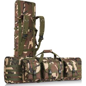 Tactical MOLLE Double Rifle Case for 2 Rifles & Pistols with Backpack Strap in Saudi Arabia