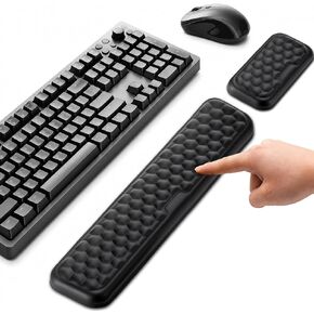 MMK Wrist Rest for Keyboard and Mouse, Black in Kuwait
