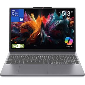 Lenovo 2026 IdeaPad Slim 3 Laptop - Intel Core i5-13420H, 15.3" FHD Anti-Glare Display, 16GB DDR5 RAM, 256GB SSD, Office 365, AI-Powered Copilot, Lightweight for Students & Professionals, Slate in Saudi Arabia