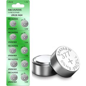 SKOANBE 10Pack SR626SW 377 LR626 AG4 1.5V Watch Battery in Saudi Arabia
