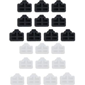 20Pcs RJ45 Dust Cap RJ45 Connector Dust Cover Plug Protector Plug Hub Port for Laptop Computer Router RJ45 Connector(White) in Saudi Arabia