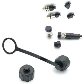 M12 Aviation Plug dust Cap 100pcs M8 M16 Male Female Cover Sealing Long Tail(Fuchsia) in Saudi Arabia