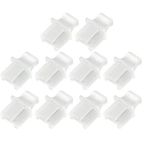 80 قطعة RJ45 غطاء مضاد للغبار غطاء حماية التوصيل سدادة سيليكون للكمبيوتر راوتر التبديل أنثى ميناء سدادات الغبار محور إيثرنت (شفاف) in Kuwait