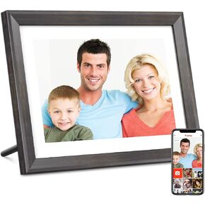 Frameo Digital Picture Frame WiFi 10.1 inch IPS Touch Screen HD Display,16GB Storage, Auto-Rotate,Easy Setup to Share Photos or Videos via Frameo APP in Kuwait