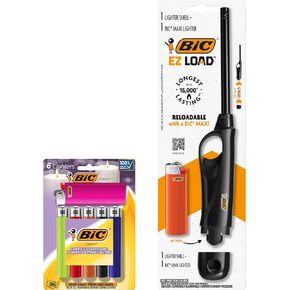 ولاعات تحميل BIC EZ، قابلة لإعادة التعبئة وتدوم طويلاً، قد تختلف الألوان in Kuwait