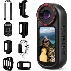 4K Mini Body Camera with 1.5" Screen, WiFi Magnetic Wearable POV in Kuwait