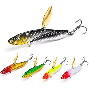5PCS Metal Jig Fishing Lures with Box, 0.53oz for Bass & Trout in Saudi Arabia