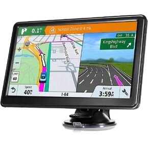 7" Car GPS,2026 NA Lifetime Free Map,256MB+16GB Voice Speed Red Light Alert in Kuwait