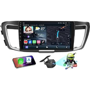 [8Core 4+64G] راديو سيارة Honda Accord 9th EX-L 2013 2014 2015: 10.1 بوصة 1280 * 800 شاشة لمس ستيريو مع CarPlay Android Auto 5G WiFi GPS بلوتوث FM AM 36EQ RDS SWC كاميرا احتياطية in Kuwait
