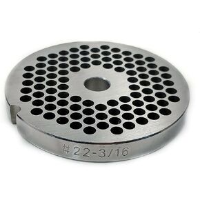 #22 3/16" Reversible Meat Grinder Plate - Cozzini Cutlery Imports (#22-3/16 Plate with Grinder Knife) in Saudi Arabia