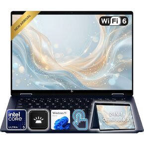 HP OmniBook X Flip 14" Next Gen AI 2-in-1 Laptop | 2K Touchscreen | Intel Core Ultra 5 226V | 16GB DDR5 RAM | 2TB PCIe SSD | Win 11 | Backlit Keyboard | Built for Work, Creativity & Productivity in Saudi Arabia