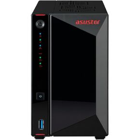 حزمة Asustor/DiscTech NAS بسعة 36 تيرابايت: خادم AS5402T NAS مع محرك أقراص SATA HDD سعة 2 × 16 تيرابايت ومحركات أقراص SSD سعة 4 × 1 تيرابايت NVMe M.2 وذاكرة وصول عشوائي سعتها 8 جيجابايت ومنافذ LAN مزدوجة 2.5 جيجابت in Kuwait