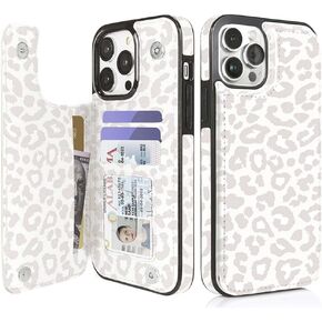 uCOLOR for iPhone 13 Pro Wallet Case with Card Holder Navy Flowers in Saudi Arabia