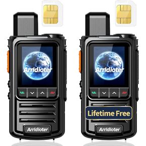 Global Rapid Long Range Walkie Talkies Unlimited Range Fast Radio Nationwide Walkie Talkie 5000+ Miles 4G LTE POC Long Distance Two Way Radios for Adults Family Team,2Pack with SIM Card in Kuwait