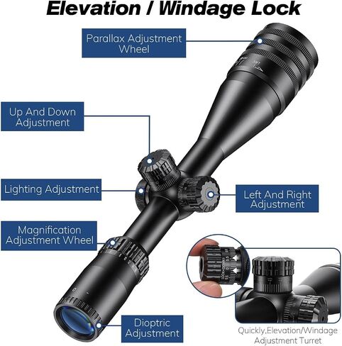 Long Range Rifle Scope,4-16X/6-24X Rifle Scope,SFP Crosshairs Reticle Scopes,with 11mm&20mm Mount &Sunshade in Kuwait