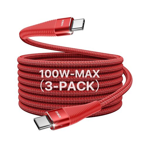 USB C to USB C Cable 3FT 3Pack 100W Type C to C Fast Charging Cord Black in Kuwait