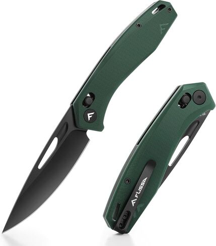 FLISSA Pocket Knife with Axis Lock and Deep-carry Pocket Clip(Black) in Saudi Arabia