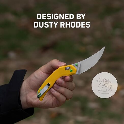 CJRB Nanner Folding Knife, 3.23" AR-RPM9 Steel Blade, G10 Handle in Kuwait