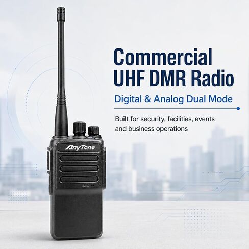 AnyTone D168 UHF DMR Two Way Radio, 4.5W, 256 Channels, AES256 in Kuwait