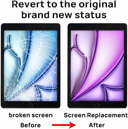 Screen Replacement for iPad 5 5th Generation 9.7", Touch Glass Compatible with iPad A1822 A1823 with Home Button and Tool Set in Saudi Arabia
