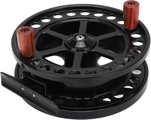 Fly Fishing Reel Lightweight Aluminum Alloy 110mm Spool Diameter Drag System Saltwater Dual Handed Design for Right Left Handed Anglers in Saudi Arabia
