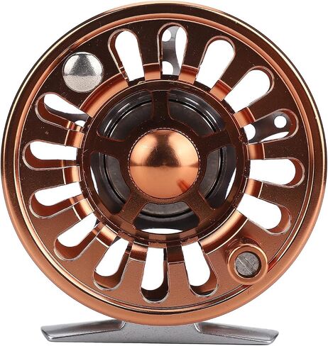 Fly Reels Lightweight Double Color 5 6 Fly Fishing Reels CNC Aluminum Center Brake Instant Braking System Outdoor River Lake Stream Anglers in Saudi Arabia