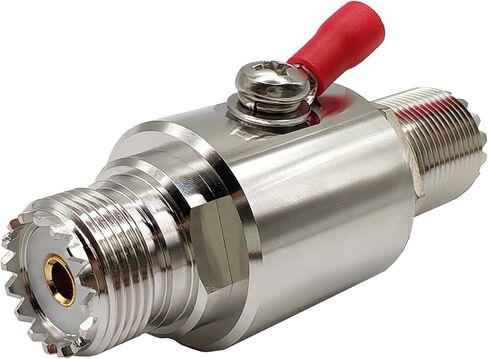 Lightning Arrester UHF PL259 Female to Female Coaxial Surge Protector for VHF,Two-Way Radio Ham,CB 1pc in Saudi Arabia