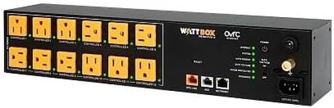 Generic WB-800-IPVM-12 800-series IP Power Conditioner; Remote Monitoring; End-User Mobile App; Professional-Grade Aluminum Build; Built-in Surge Protection and Power Conditioning; 12 Outlets in Saudi Arabia