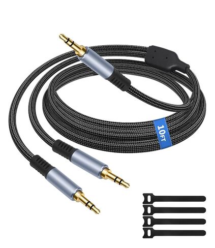 Vthahaby 3.5mm Audio Splitter Cable, 10 FT, 1 Male to 2 Male in Saudi Arabia